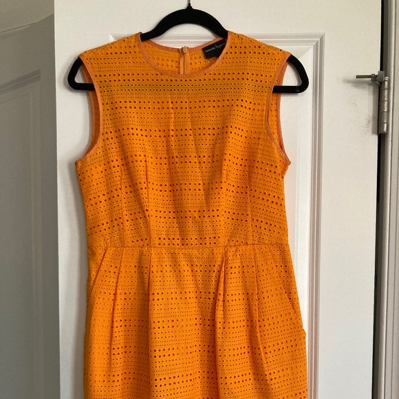 Nanette Lepore Silent Partner Orange Shift Dress Size 4 - Picture 3 of 7
